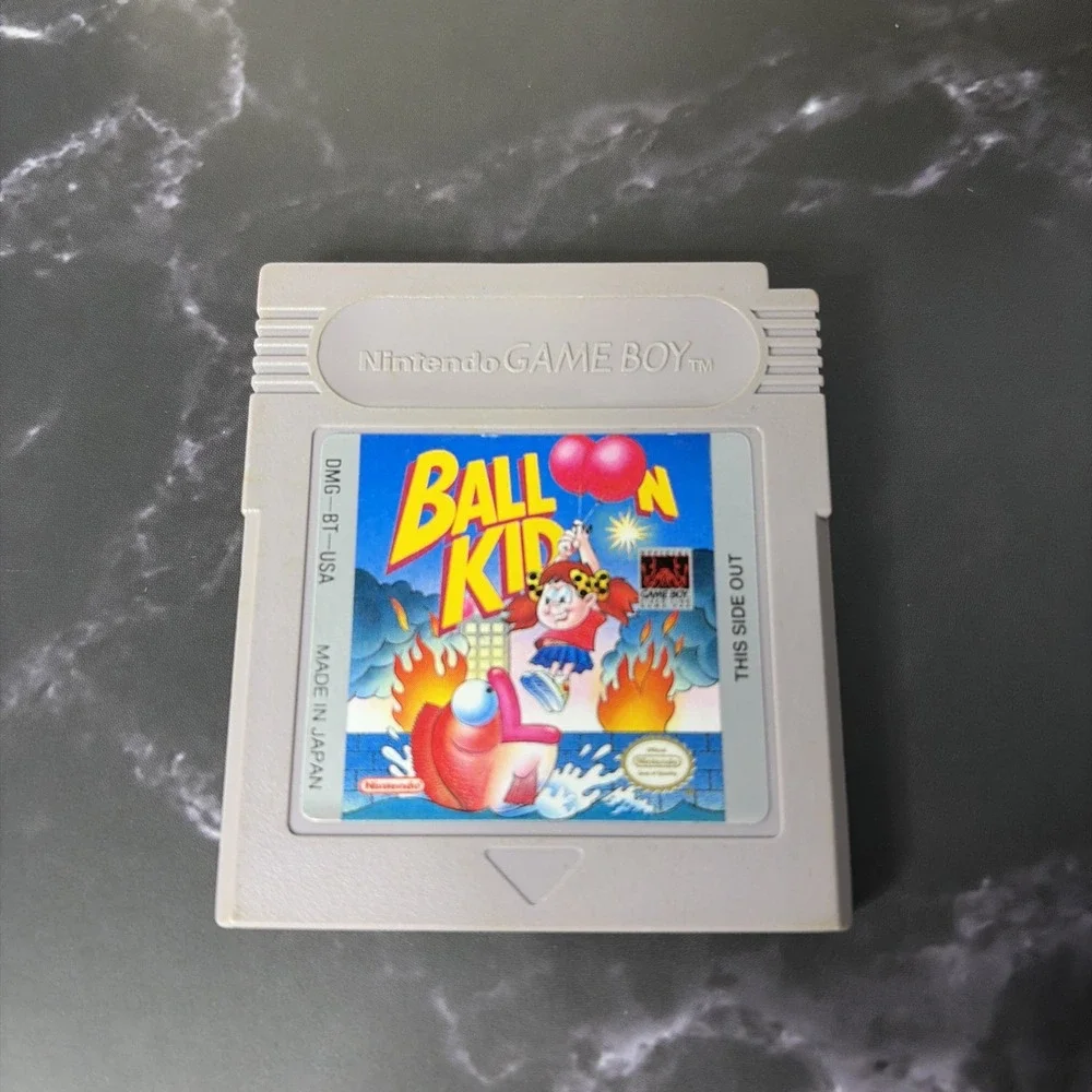 Game Boy & Color Nintendo Lot - Soccer Mania, Mia Hamm, Balloon Kid & Marble Mad